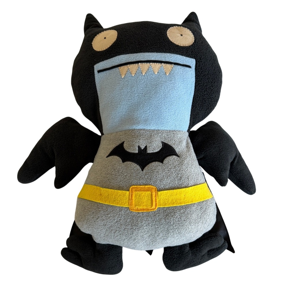 Uglydoll Ice-Bat as Batman DC Comics Plush Soft Stuffed Doll‎ Black Grey 4045872